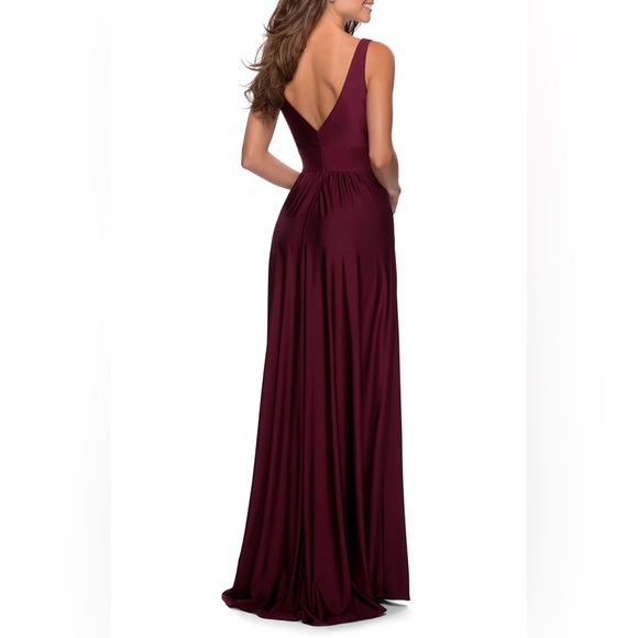 la femme dark berry prom dress La Femme Dress 32135